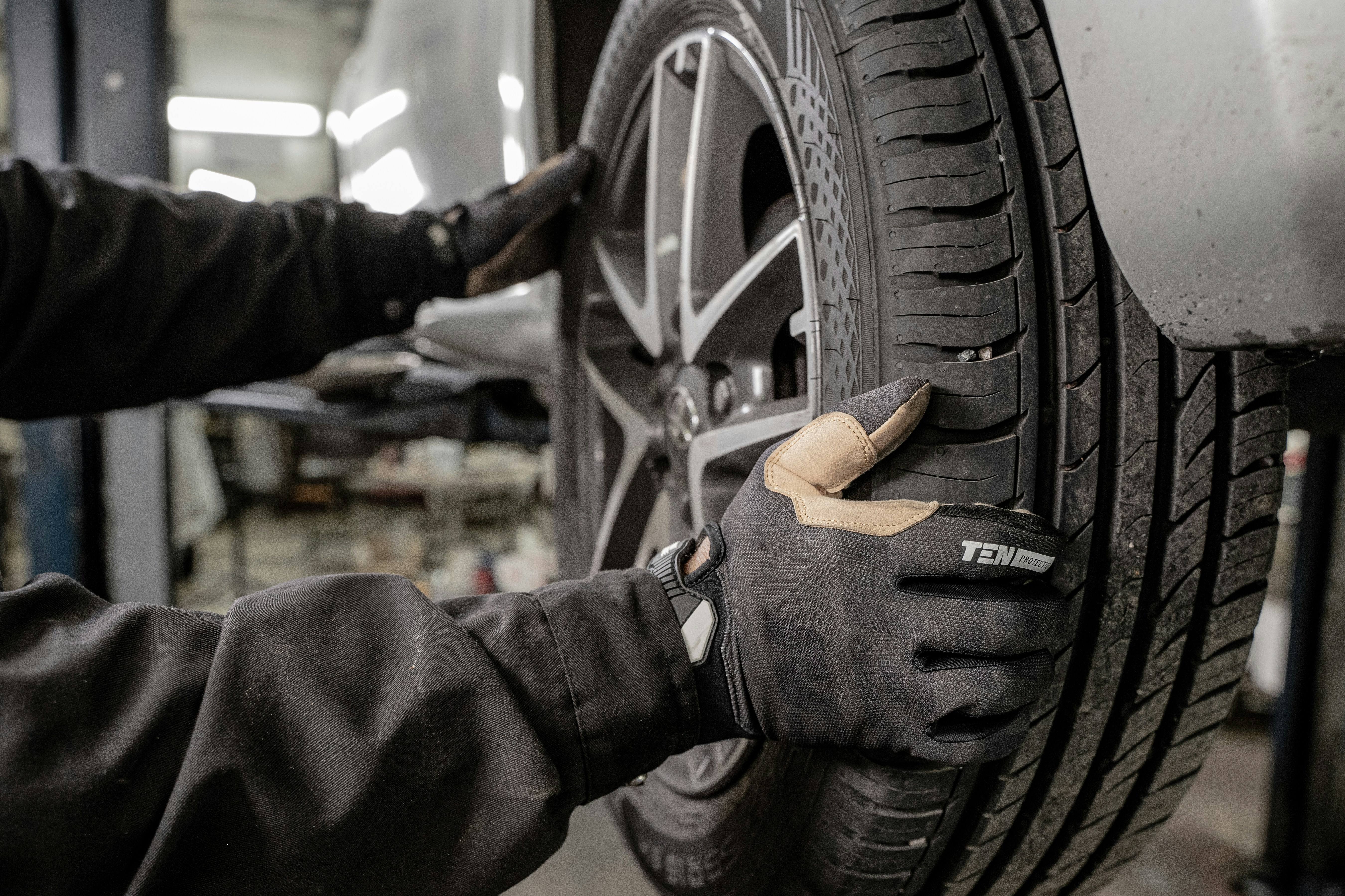 Technician preparing for repair work