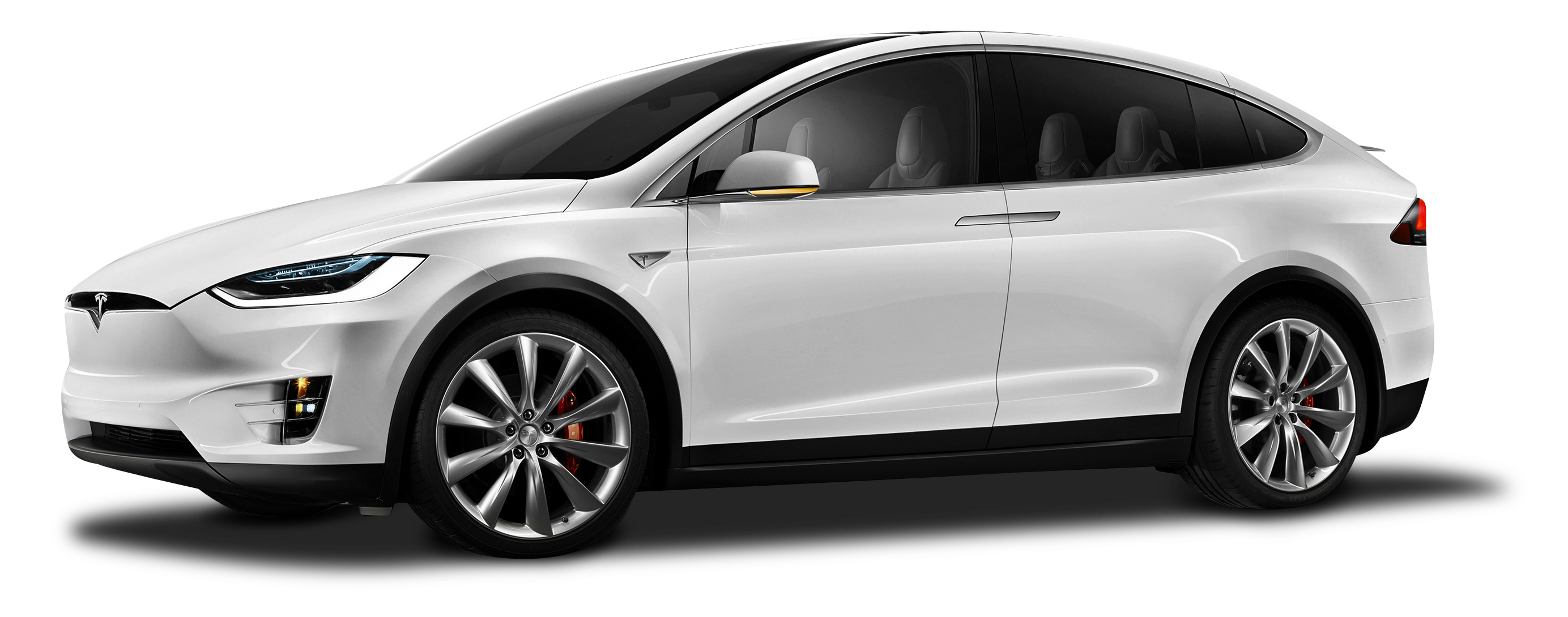 White electric vehicle SUV